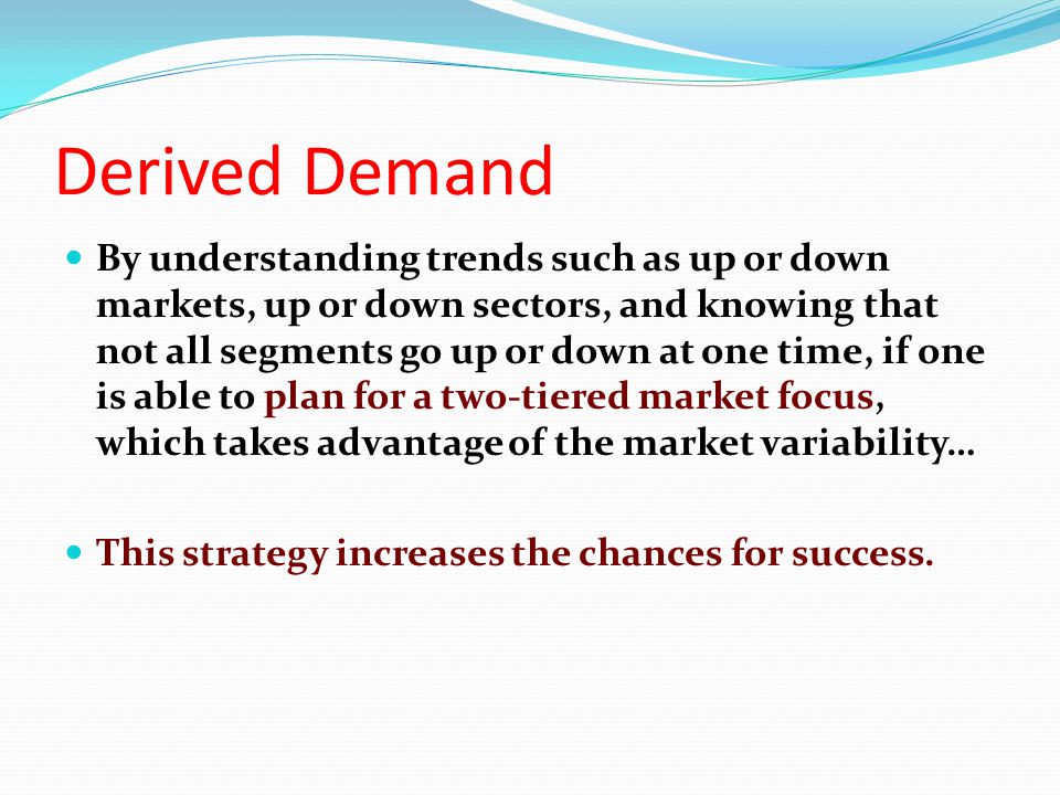 derived demand
